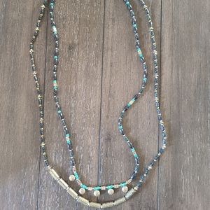 Premier design bronze and turquoise necklace